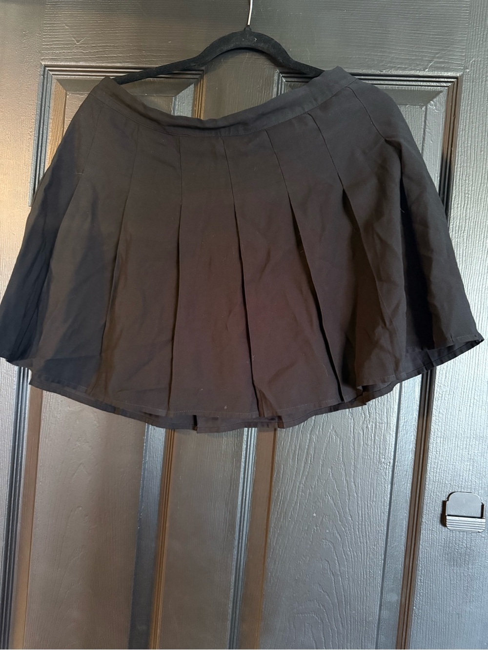 Cotton On Black Pleated Mini Skirt
